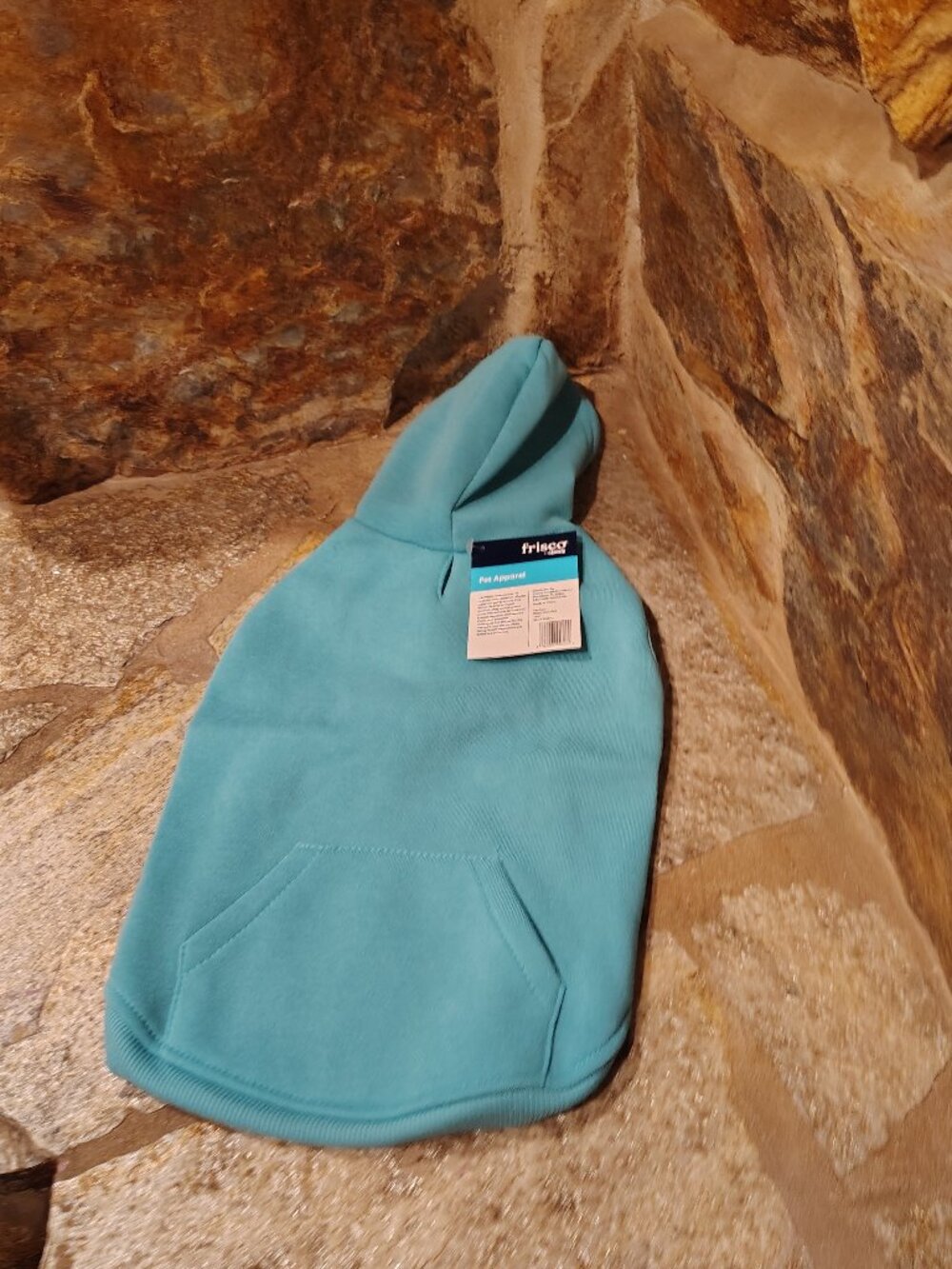 Frisco by Chewy Dog Cat Basic Hoodie Teal Size Medium Girl Boy Polyester Unisex
